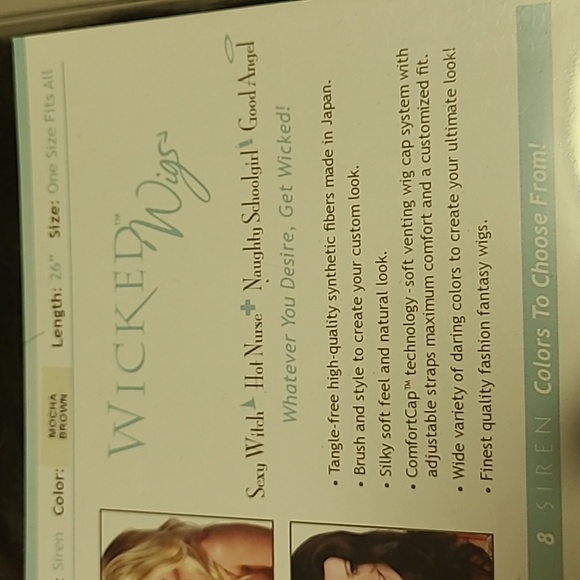 Siren mocha Brown wicked wigs 26-in length NWT - Picture 4 of 6